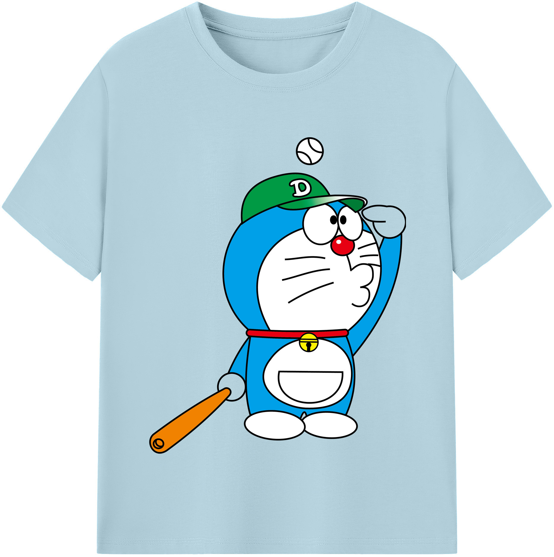 （画像用） ドラえもん Doraemon 綿100％半袖Tシャツ（フロントプリント）